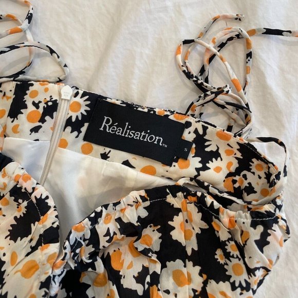 Realisation Par The Devon Dress In Flower Power Sz S 100% Silk - Picture 3 of 5